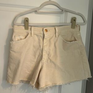 Universal Thread High Rise Off White Denim Shorts NWOT